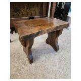 small rustic bench
