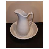 IronStone pitcher and bowl
