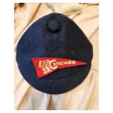 vtg beenie with Cubs penant