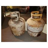 two empty LP tanks