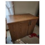 Kenmore sewing machine, cabinet, supplies