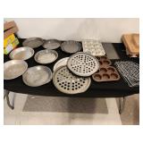pie plates, baking sheets