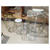 large glass jars