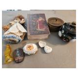 book & knick knacks