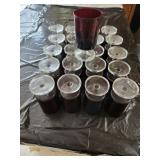 red stemware