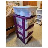 drawers, tote, yarn, crafiting  items
