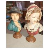 plaster busts