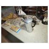 tote/lid, lamps, clothes pins