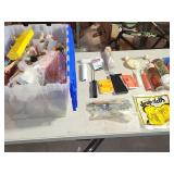 painting supplies with tote