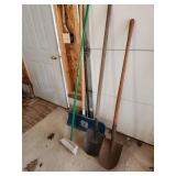 shovels and brush