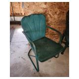 Vtg steel deck chair