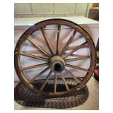 wooden wagon wheel