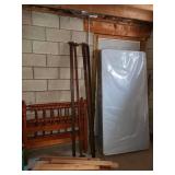 full bed frame, boxspring