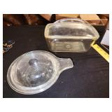 Pyrex dish/ lid, and westinghouse dish
