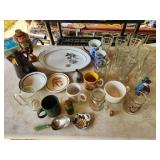 glasses, platter, nutcracker