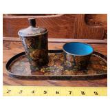 Asian smoking set and tray