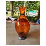 amber vase