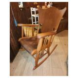 wooden rocking chair