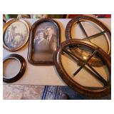 vtg oval frames, pictures