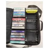 rock & country cassettes and case