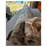 two rolls of fabric 55" x unknown length, Q