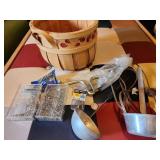basket, ladles, gate latch, hardware