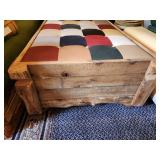 home built pull out bed, in bench