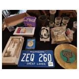 stethoscope, plate, register, misc