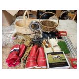 baskets, gloves, mittens