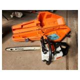 Stihl chainsaw and case