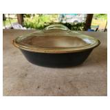 Glasbake roaster and lid