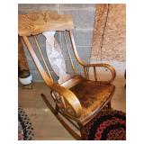 wooden rocking chair