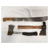 hatchets and machete