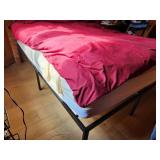 double bed with bedding