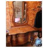 antique dresser and mirror