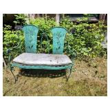 iron garden bench