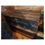 steamer trunk and random toys