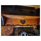 wooden shelf