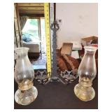 lamps and wall holder
