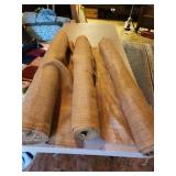 rolls of burlap