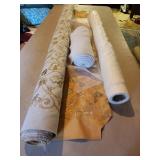 fabric & white liner/backing