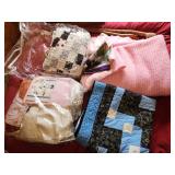 blankets and quilt