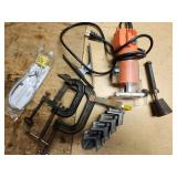 clamps, mini router