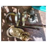 oil lamp holders, wicks, parts
