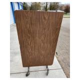 CAFETERIA FOLDING TABLES, 8 FT, DARK BROWN