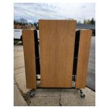 CAFETERIA BENCH STYLE FOLDING TABLES, 10 FT