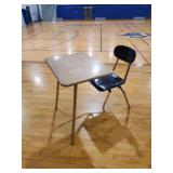 16 HARD-PLASTIC BRACED SCHOOL DESKS W/ LAMINATE