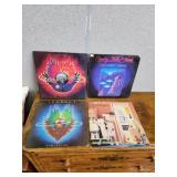 4 vintage 33 RPM vinyl records - journey, Crosby