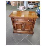 VINTAGE DREXEL SINGLE DRAWER NIGHTSTAND, 17 X 26.5