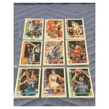 9 Skybox NBA trading cards (REPRINTS)